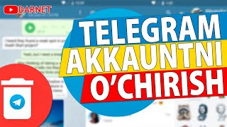 Telegram akkauntni ochirish delete accaunt  удалить аккаунт [upl. by Meldon]