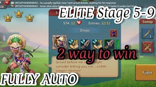 Lords Mobile Elite 59  STAGE 59 2 Way To Win Fully Auto 4K 60fps [upl. by Grand695]