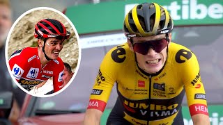 Jonas Vingegaard ATTACKS Sepp Kuss on the Tourmalet  Vuelta a Espana 2023 Stage 13 [upl. by Anwahsat]