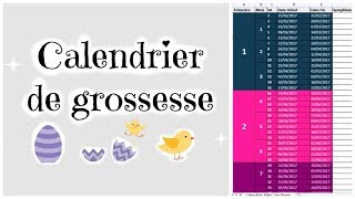 COMMENT CALCULER LAGE DE SA GROSSESSE  CALENDRIER GRATUIT [upl. by Dessma]