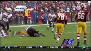 redskins minute rg3 injured [upl. by Eelrefinnej622]