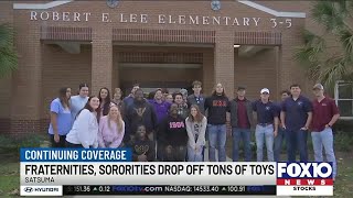 Fraternities sororities make season bright for Satsuma families [upl. by Kone]