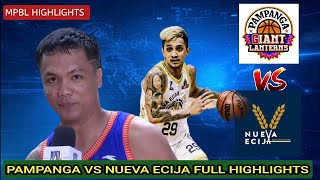 Pampanga VS Nueva Ecija Highlights  MPBL 2023 Regular Season MPBL pampangagiantlanterns [upl. by Ladnyk]