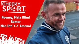 Rooney and Mata Beard Gang Banter  Feat Blind Pogba and Valencia  Man Utd 11 Arsenal [upl. by Grantland]