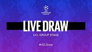 LIVE STREAMING  202122 UEFA CHAMPIONS LEAGUE DRAW 🔮⚫🔵 SUB ENG [upl. by Kciwdahc]