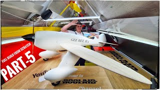 GEE BEE R3 PART5 Full Build From SCRATCH RC plane WING making CNC Foam cutting Vacuum Bagging [upl. by Lavery]