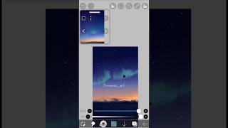 Part 51  Drawing Aesthetic Aurora ibispaintx painting art digitalart tutorial feedshorts [upl. by Nwahsud]