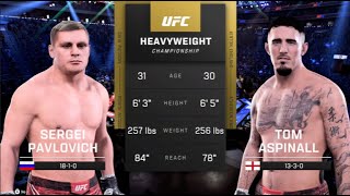 FULL FIGHT  Sergei Pavlovich Vs Tom Aspinall UFC 295 [upl. by Ramburt83]