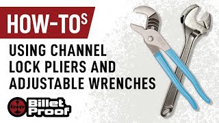 Great Tutorial On Howto Use Channel Lock Pliers and Adjustable Wrenches 101 [upl. by Attenaj596]