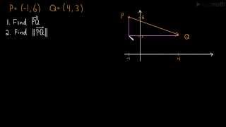 11 Vector Between Two Points and Vector Length example [upl. by Eelnyl]