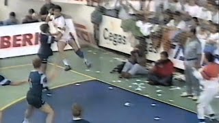 Liga ASOBAL 199394  Teka vs Alzira  POff S1 Santander [upl. by Pillihp]