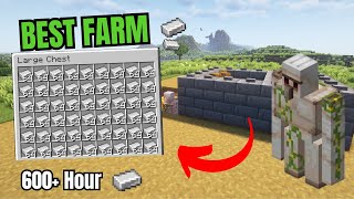 Minecraft Easiest Iron Farm 121 [upl. by Rapsag]