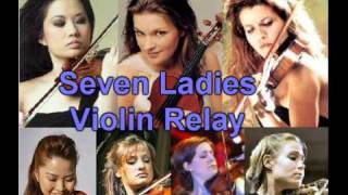 Massenets Meditation from Thais 7 Violin Ladies Relay [upl. by Aela]