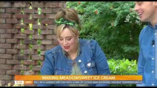 How to make Meadowsweet Icecream with Forager Feebee  Ireland AM [upl. by Zed]