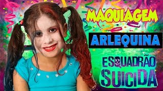 MARIA CLARA VIROU ARLEQUINA  MAQUIAGEM PARA O CARNAVAL [upl. by Alegnave]