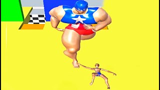 Muscle Race 3D All Levels Walkthrough Gameplay Android iOS [upl. by Tnemelc289]