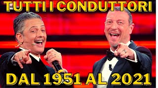 Tutti i conduttori del Festival di Sanremo dal 1951 al 2021 [upl. by Sirahc]