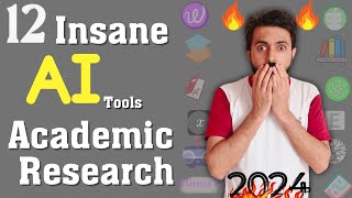 2024 Twelve Best free AI tools for Academic Research  Latest AI tools  AI for researchers [upl. by Novj]