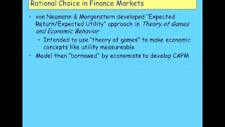 Keen Behavioural Finance 2011 Lecture03 Finance Markets Behaviour Part 1 [upl. by Lakim988]