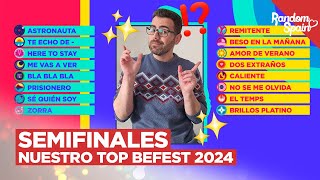 Nuestro Top del Benidorm Fest 2024  Semifinales  Votación abierta para la Final [upl. by Anadroj]