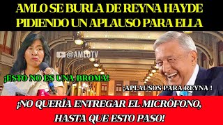 AMLO SE BURLA DE REPORTERA PREPOTENTE EN LA mañanera ReynaHaydee [upl. by Nancie]