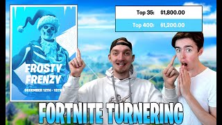 SPELAR FROSTY FRENZY TURNERINGEN MED GULDLEO I FORTNITE [upl. by Nuahs]