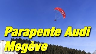 Parapente depuis les pistes de ski de Megève [upl. by Aloin]