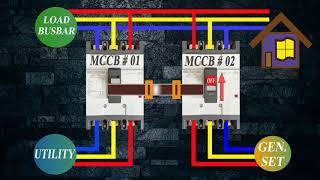 Mechanical Interlocking Between 2 MCCBs Easy and Cheap Method [upl. by Yeldoow]