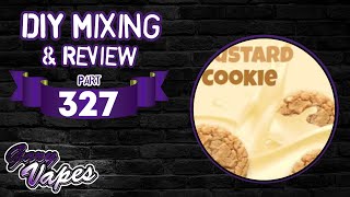 DIY E juice Mixing and Review Custard Cookie Remix By KnifeyZA [upl. by Valerle]