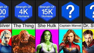 Comparison Most Powerful Marvel Characters [upl. by Siravart]