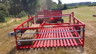 Bailing Hay With Steffen 1550 Accumulator [upl. by Narayan651]