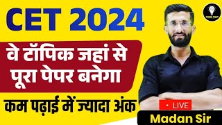 CET Exam 2024 Strategy  Rajasthan Cet Form Syllabus Exam Date Pattern Vacancy  Madan Sir [upl. by Eillit997]