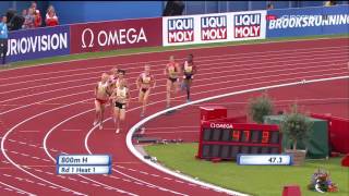 Heptathlon Womens 800m Heat 1  European Athletics Championships 2016 [upl. by Mcgaw]