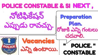 TS POLICE CONSTABLE amp SI Next Notification update  vacancies information  preparation plane 2024 [upl. by Adnilym]