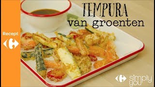 Een heerlijke tempura van groenten met bloemkool en courgettes [upl. by Betz]