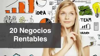 20 Negocios Rentables en México [upl. by Nilyahs]