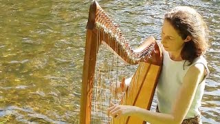 Celtic Harp Solo – A Trip to the Islands Keltische Harfe lever harp  Nadia Birkenstock [upl. by Shantee]