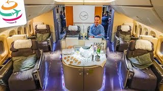 5Sterne Lufthansa First Class 7478 amp First Class Terminal  YourTravelTV [upl. by Frederiksen949]