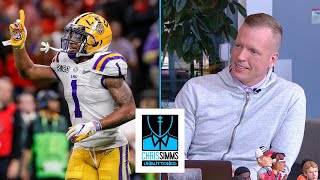 Chris Simms WR draft rankings No 1 JaMarr Chase  Chris Simms Unbuttoned  NBC Sports [upl. by Neliak]