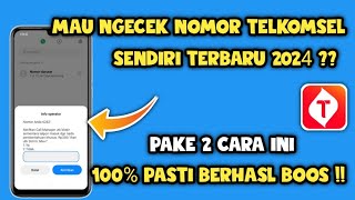 Cara mengecek Nomor telkomsel 2024  Cek nomor telkomsel sendiri [upl. by Eelidnarb303]