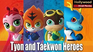 Tyon And Taekwon Heroes  Hollywood Action Movie  Animation Super Best Movie [upl. by Yanahc]