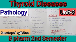 Thyroid Disease  Hyperthyroidism And Hypothyroidism Pathology unit3 pathophysiology pharmacy [upl. by Tlevesoor500]