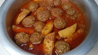 Mutton Kofta Recipe  Kofta Curry  Aloo Kofta Curry  Meatballs Recipe  مٹن کوفتہ آلو [upl. by Riatsila]