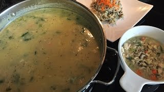 Cooking Wild Rice amp Smoked Turkey Soup with Jive Turkey Legs [upl. by Aciraj]