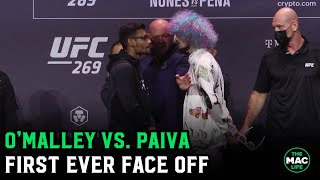 Sean OMalley vs Raulian Paiva First Face Off  UFC 269 Press Conference [upl. by Lefkowitz289]