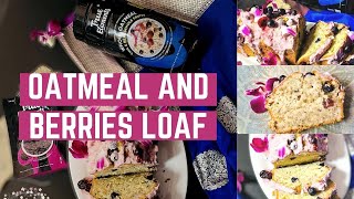 Oatmeal and Berries Loaf Cake  True Elements [upl. by Shanta]