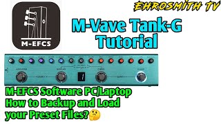 MVave TankG  MEFCS Software How to Export and Import Preset Files Tutorial [upl. by Darelle]