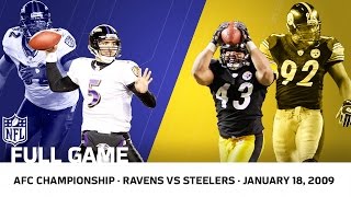 2008 AFC Championship Polamalu Delivers for the Steelers  Ravens vs Steelers  NFL Full Game [upl. by Aliakim485]