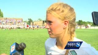 Girls’ state soccer tournament Quarterfinal highlights [upl. by Stichter]