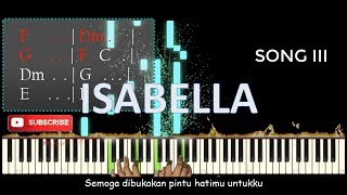 ISABELLA  Amy Search  Piano Cover  Chord Lyrics  Karaoke Instrumental  Midi  Piano Tutorial [upl. by Refynnej848]